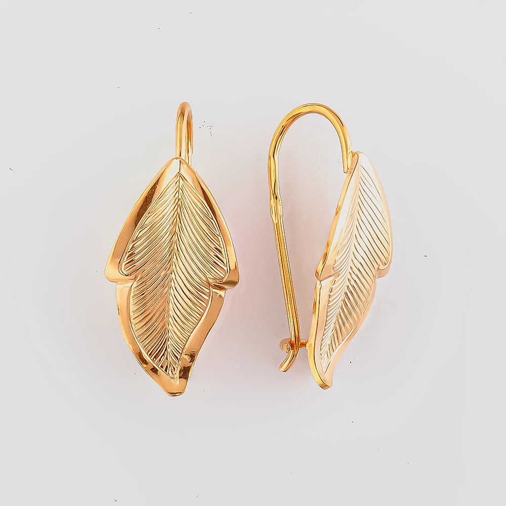 Серьги из красного золота 585 пробы