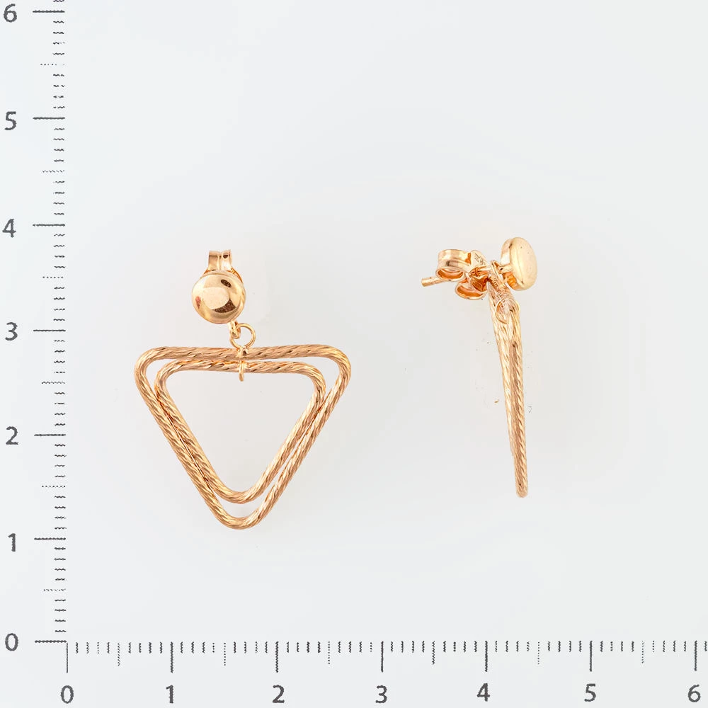 Серьги из красного золота 585 пробы