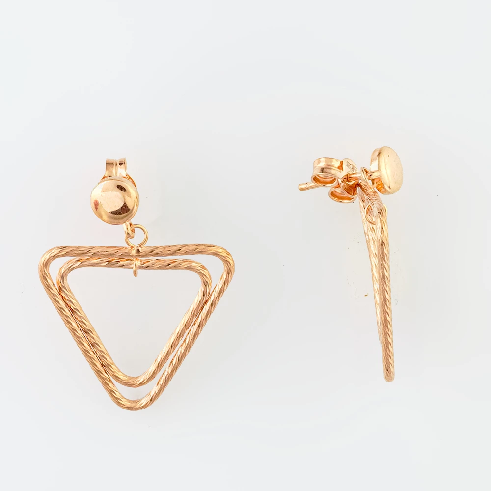 Серьги из красного золота 585 пробы
