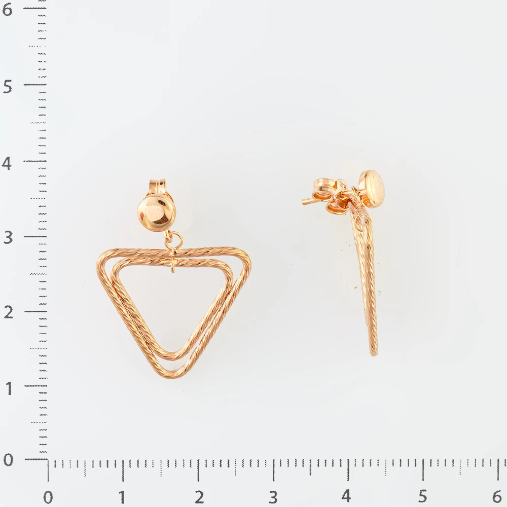 Серьги из красного золота 585 пробы