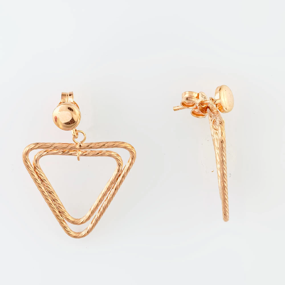 Серьги из красного золота 585 пробы