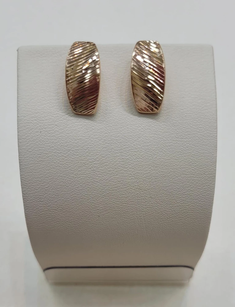 Серьги из красного золота 585 пробы