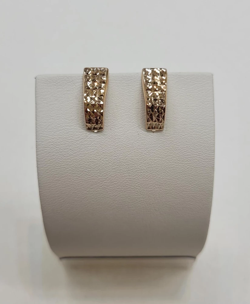 Серьги из красного золота 375 пробы