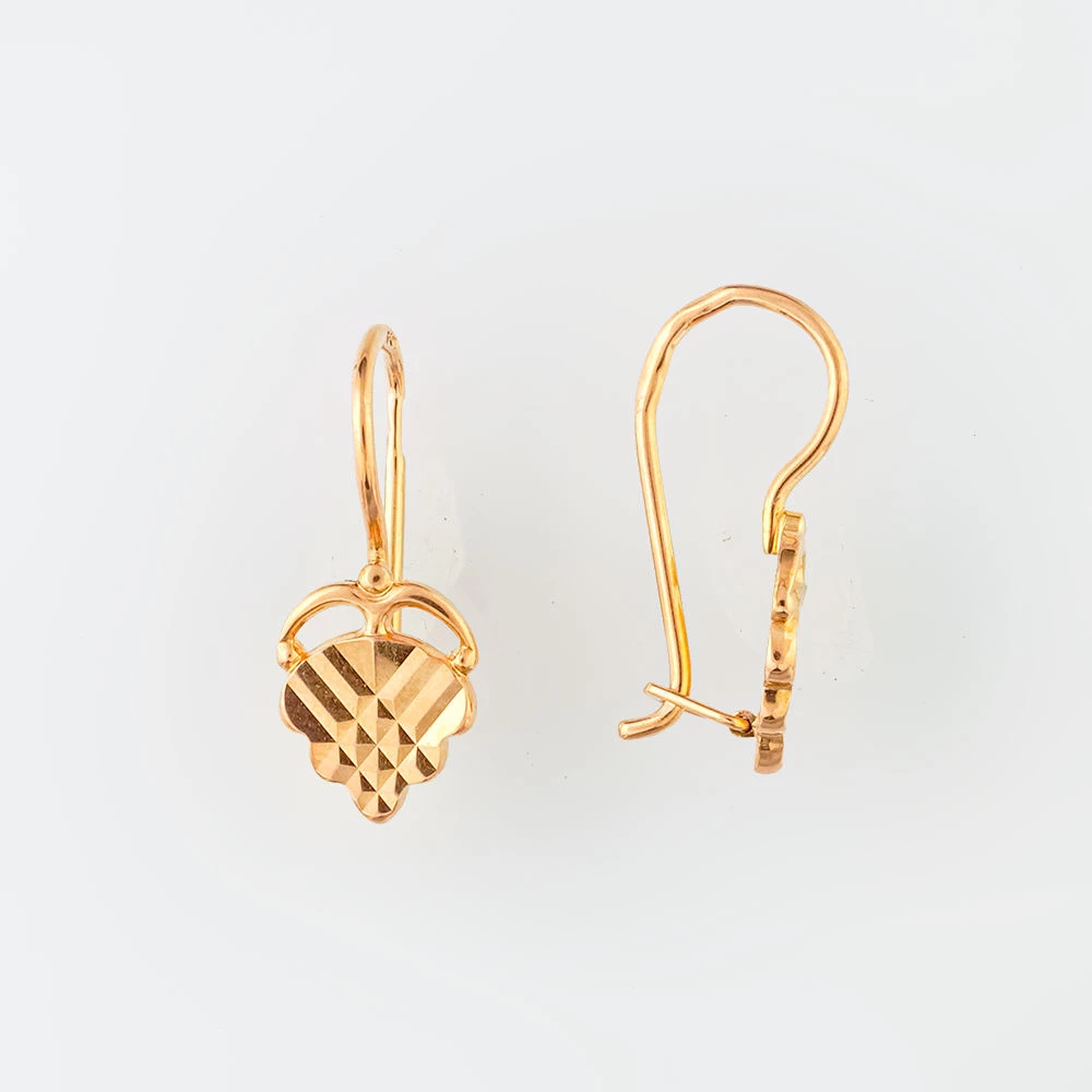 Серьги из красного золота 585 пробы