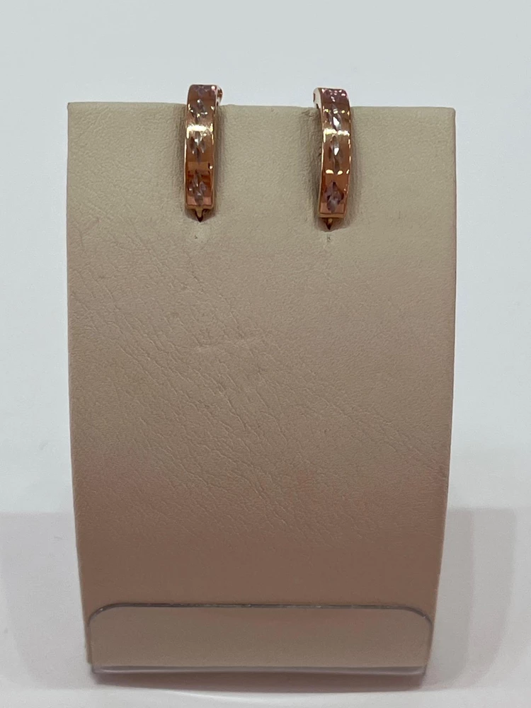 Серьги из красного золота 375 пробы