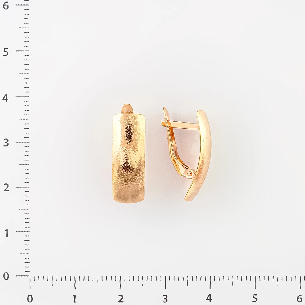 Серьги из красного золота 585 пробы