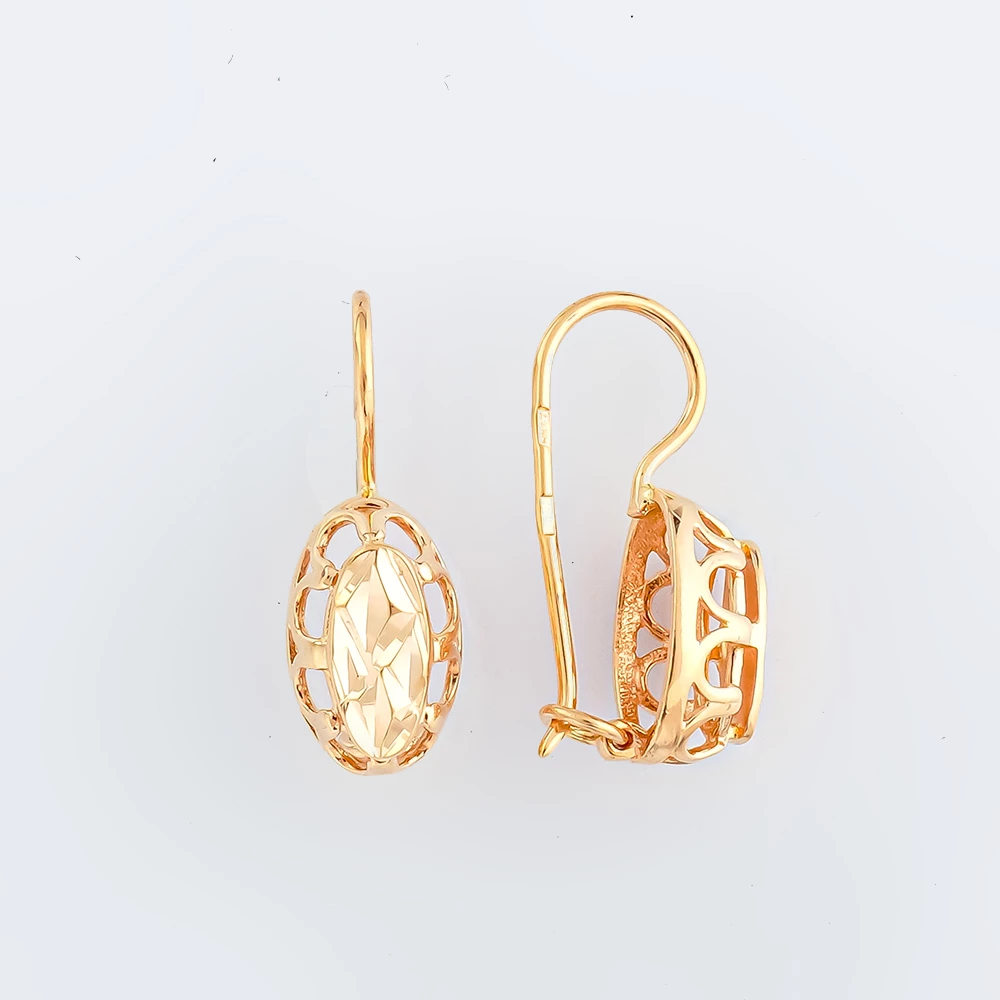 Серьги из красного золота 585 пробы