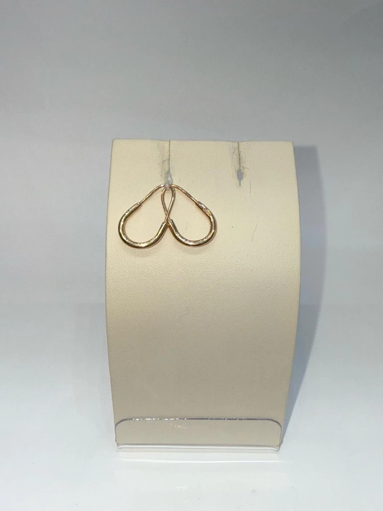 Серьги конго из красного золота 583 пробы