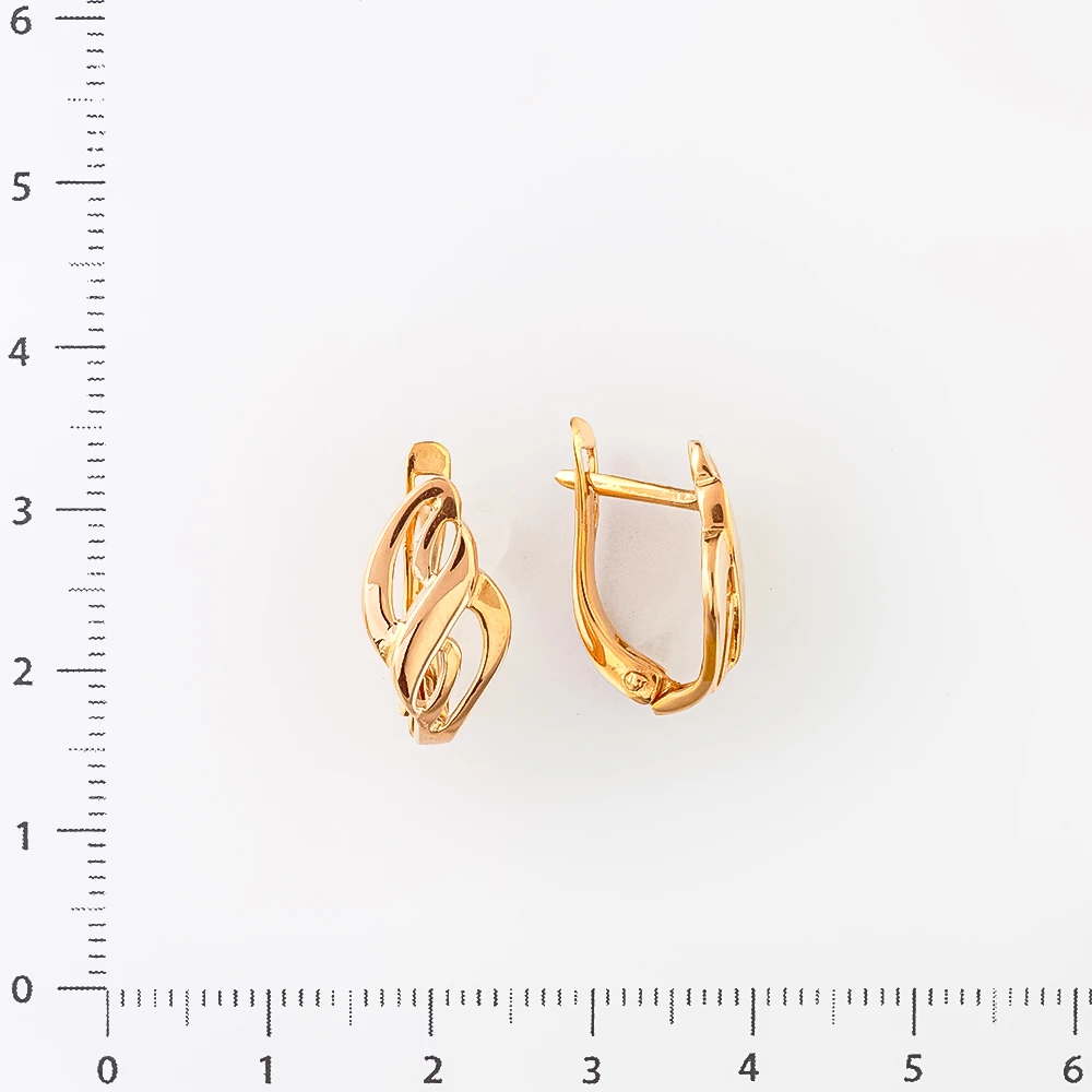 Серьги из красного золота 585 пробы