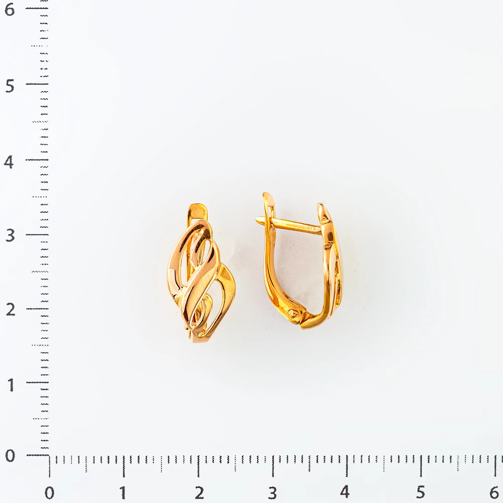 Серьги из красного золота 585 пробы