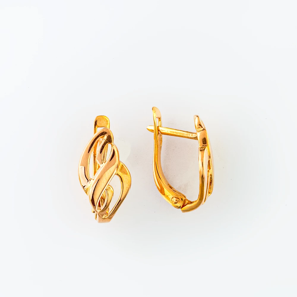 Серьги из красного золота 585 пробы