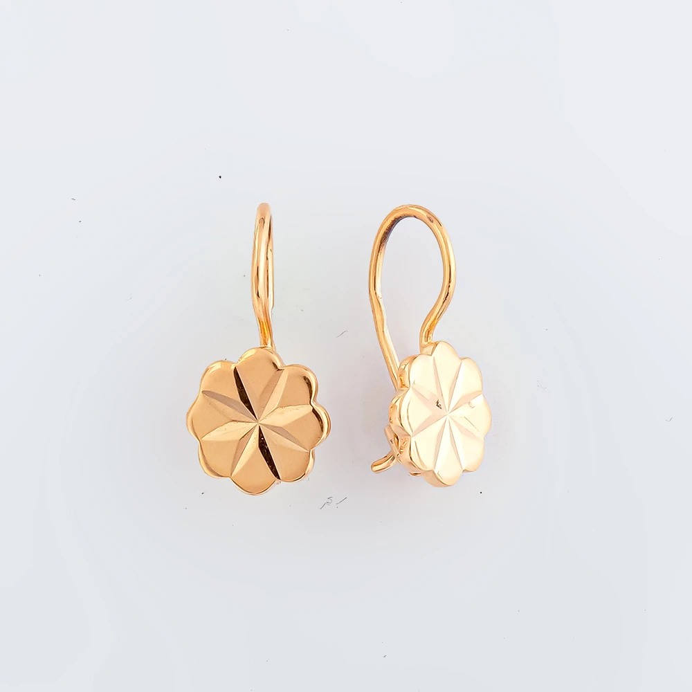 Серьги из красного золота 583 пробы