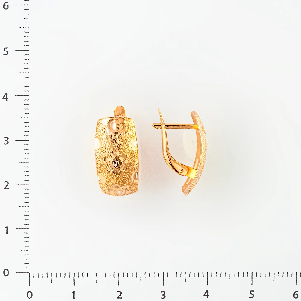 Серьги из красного золота 585 пробы