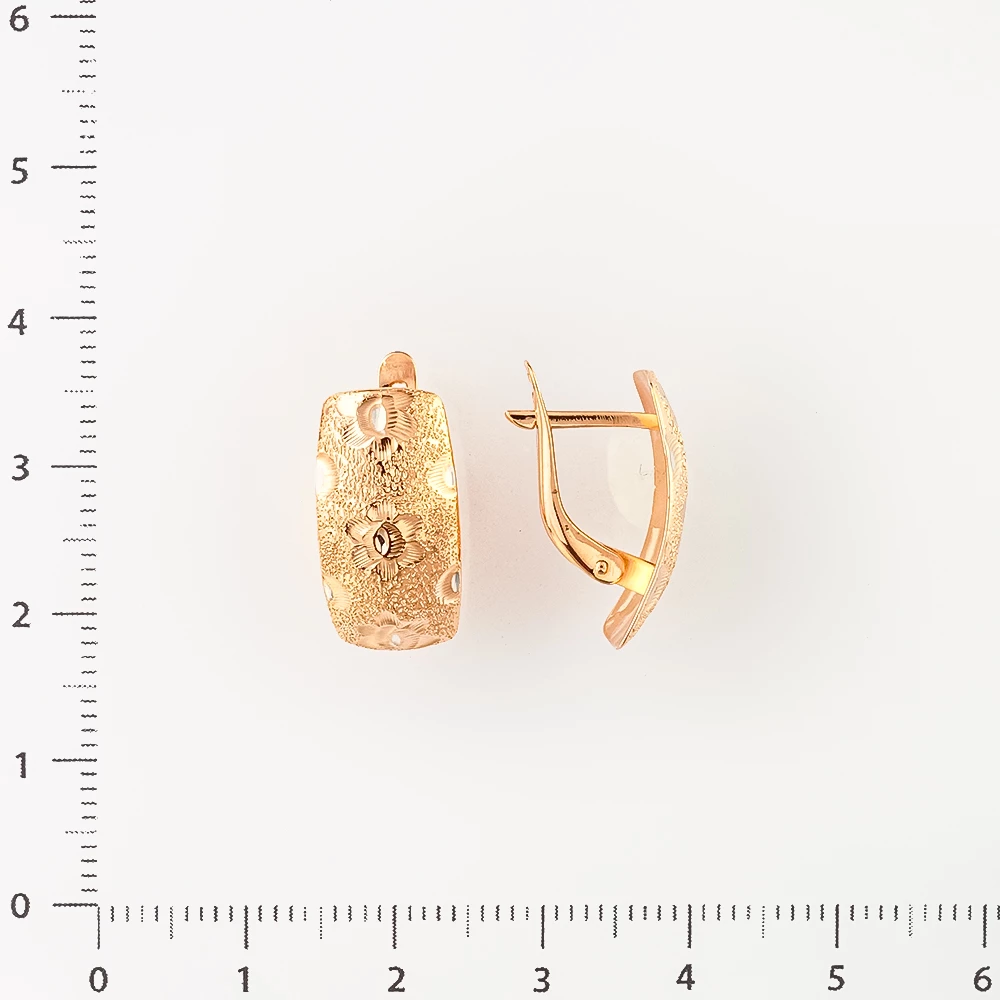 Серьги из красного золота 585 пробы