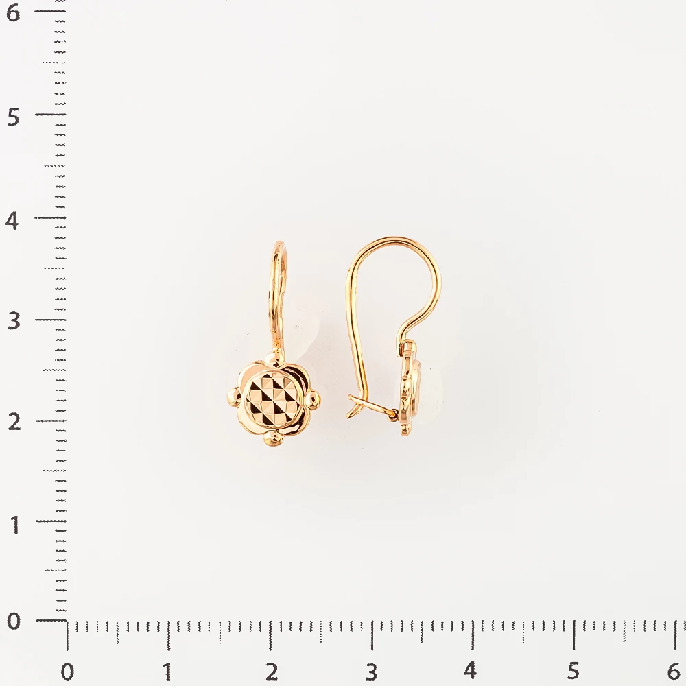 Серьги из красного золота 583 пробы
