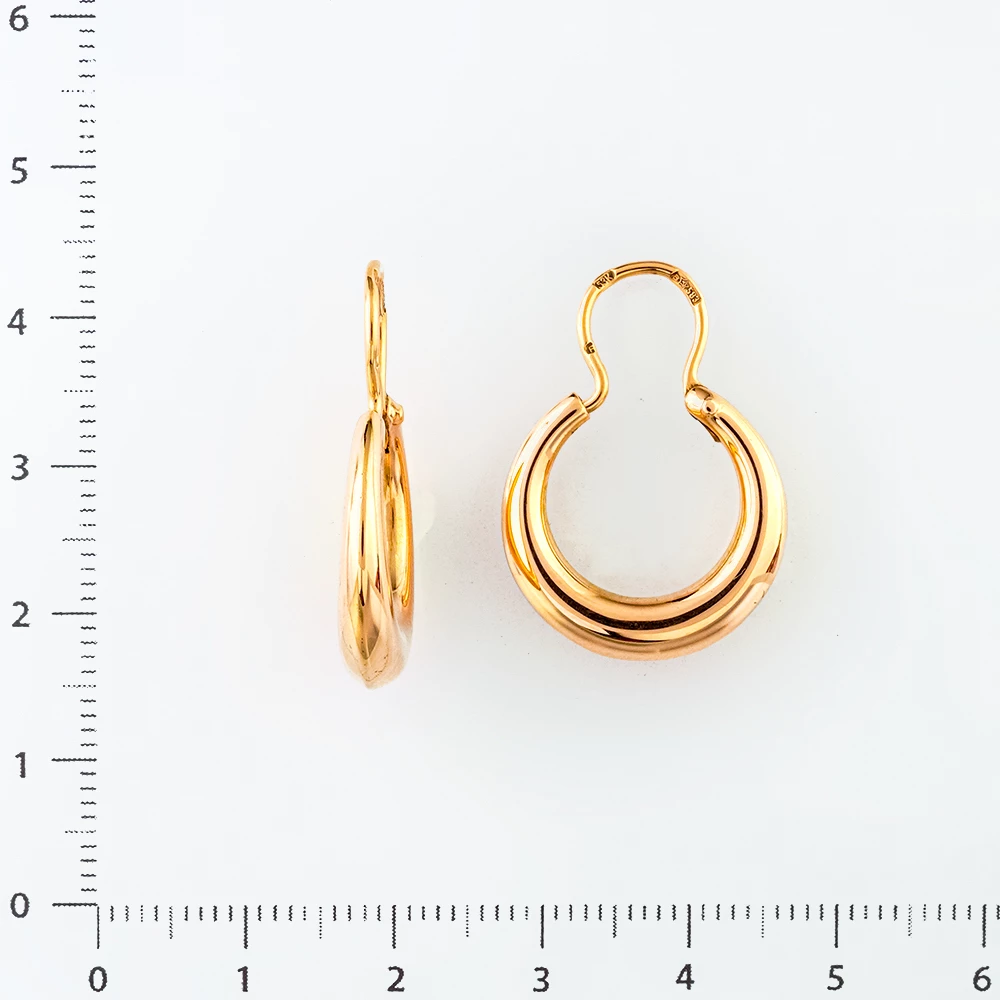 Серьги из красного золота 583 пробы