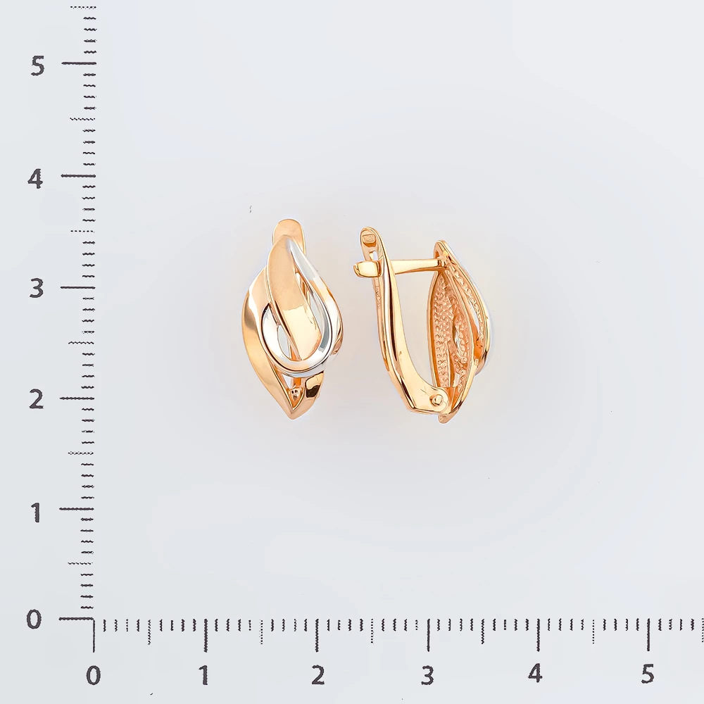 Серьги из красного золота 585 пробы