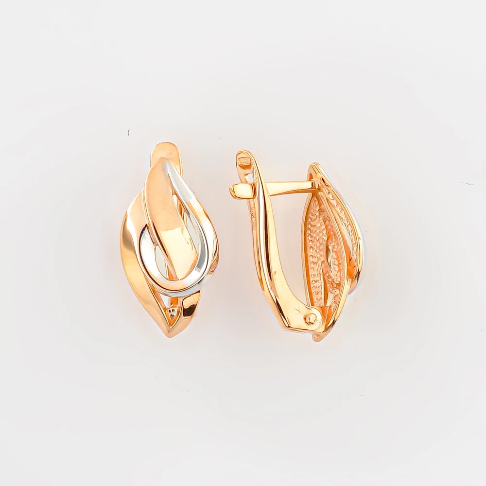 Серьги из красного золота 585 пробы