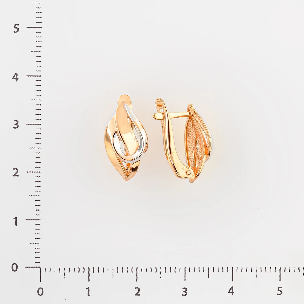 Серьги из красного золота 585 пробы