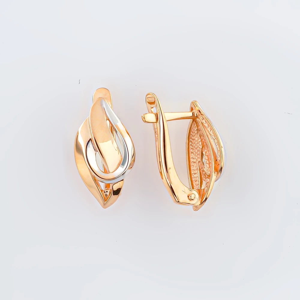 Серьги из красного золота 585 пробы