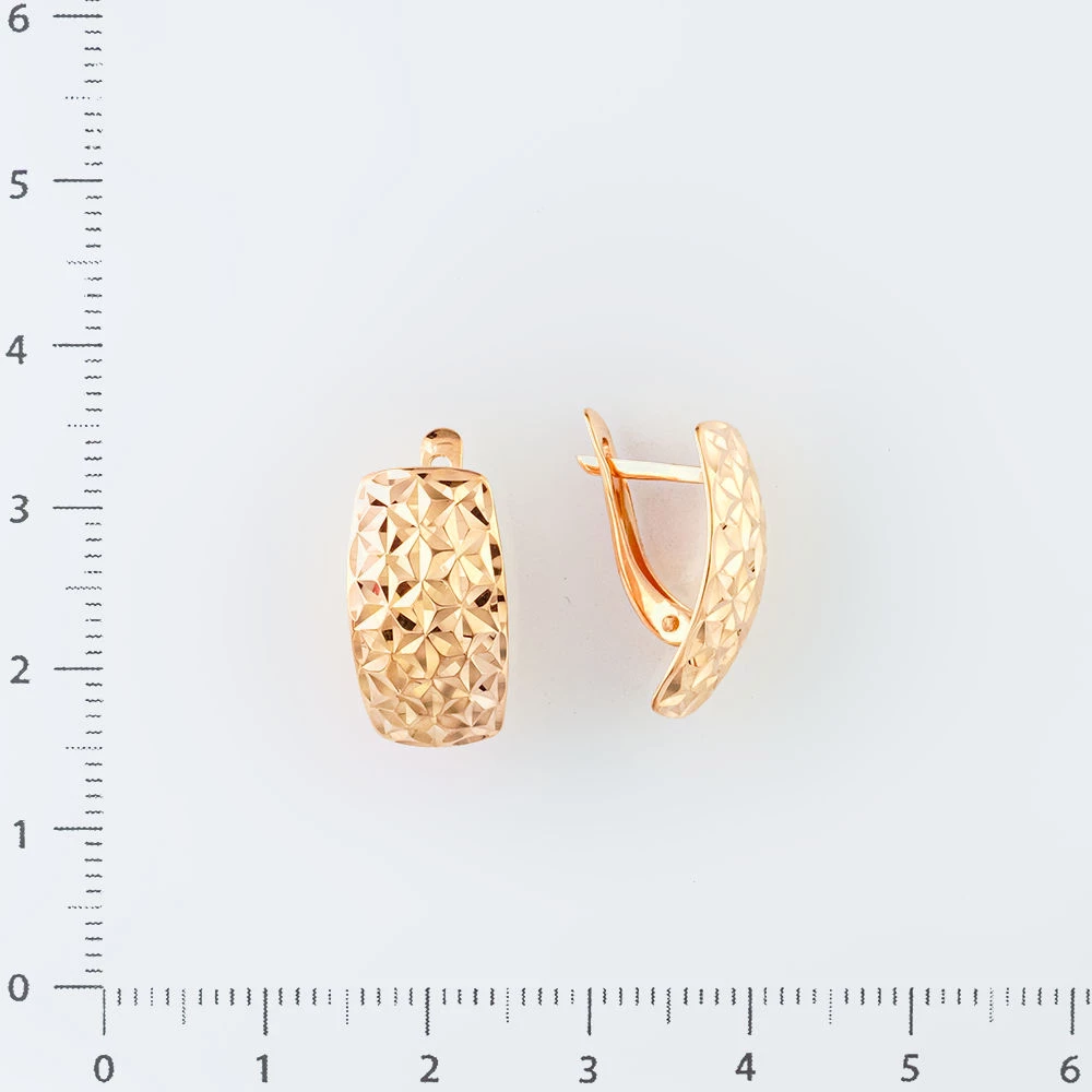 Серьги из красного золота 585 пробы