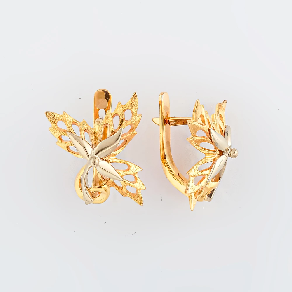 Серьги из красного золота 583 пробы