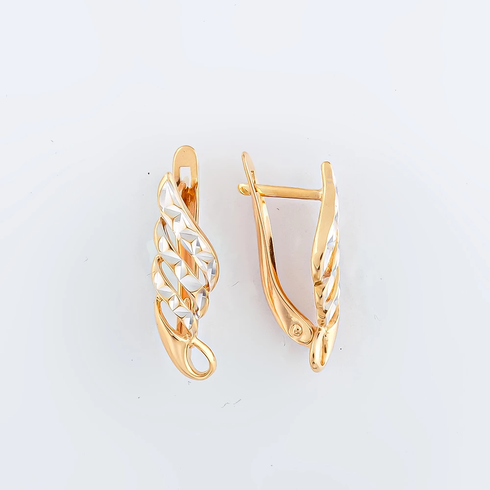 Серьги из красного золота 585 пробы