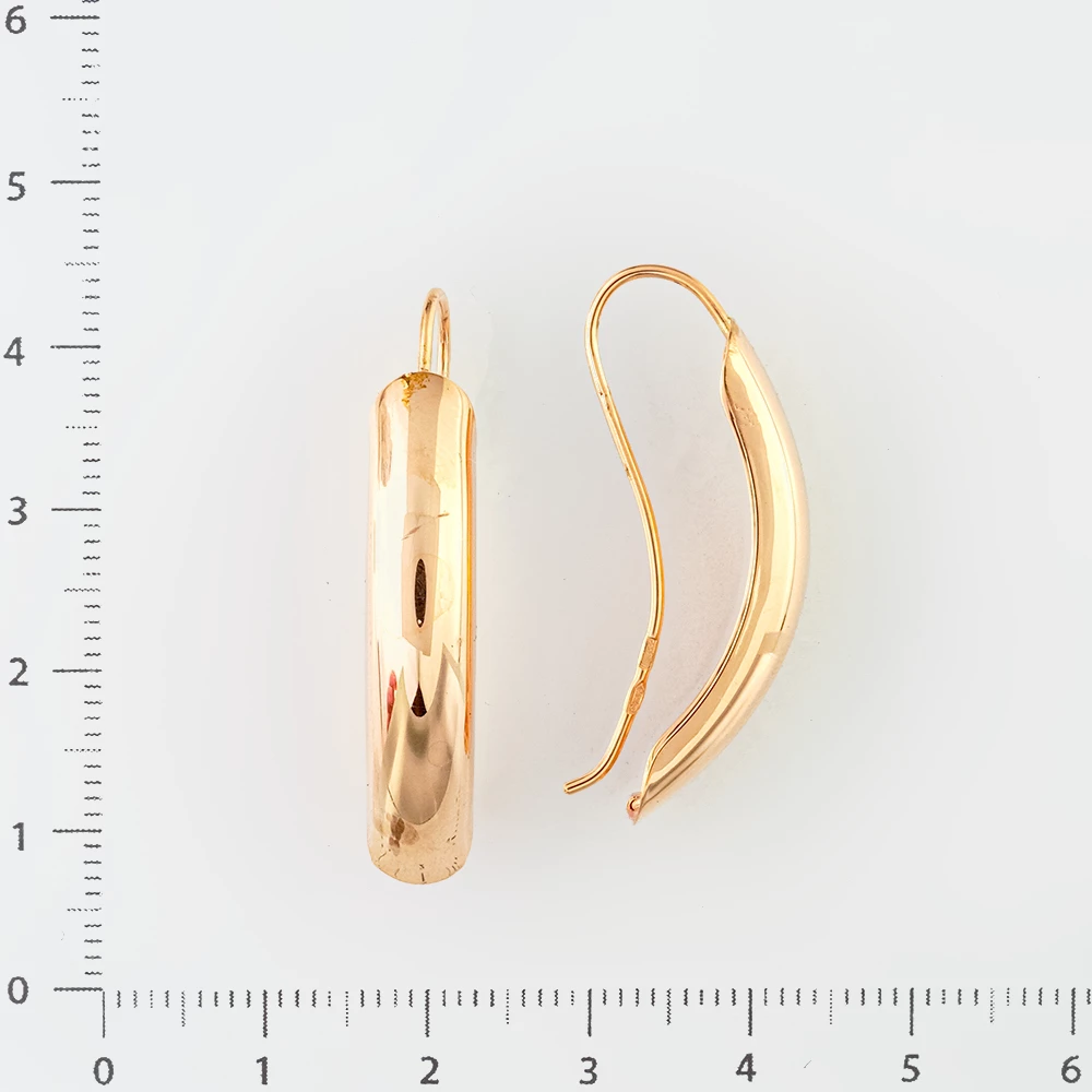 Серьги из красного золота 585 пробы