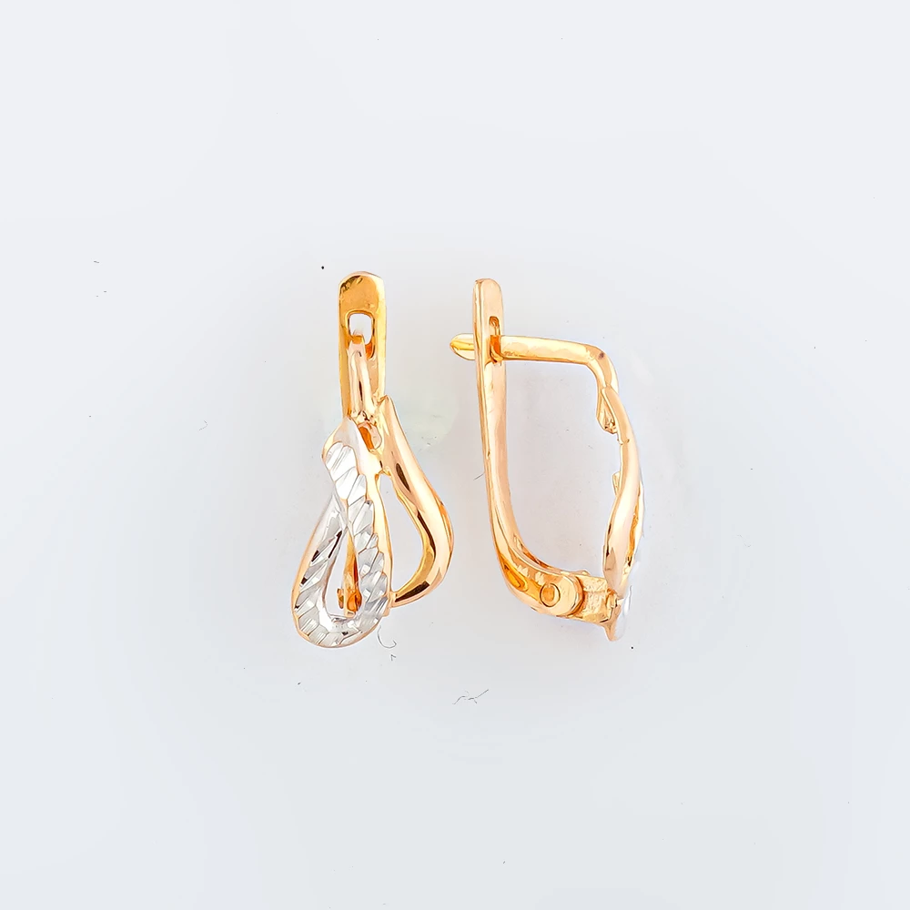 Серьги из красного золота 585 пробы