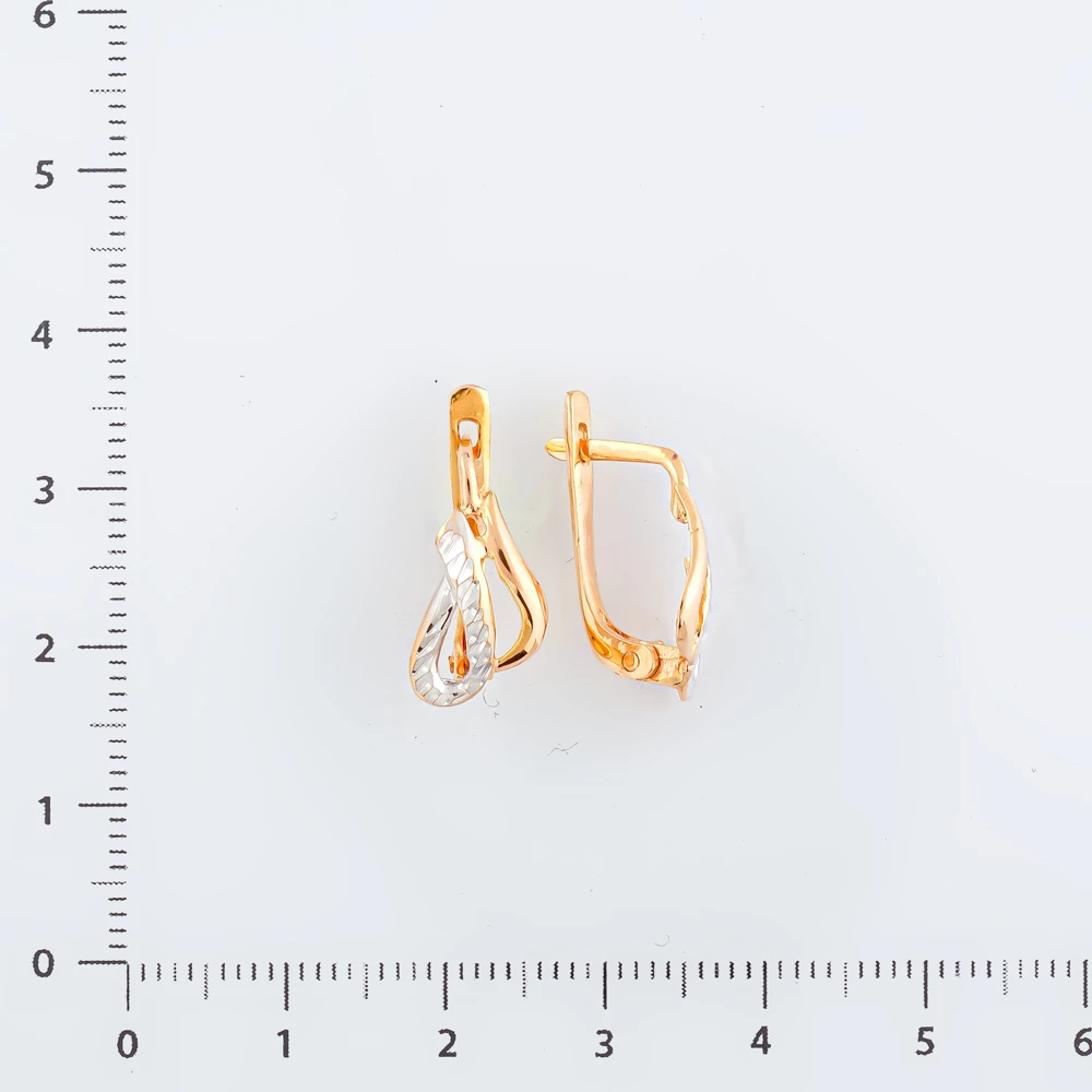 Серьги из красного золота 585 пробы