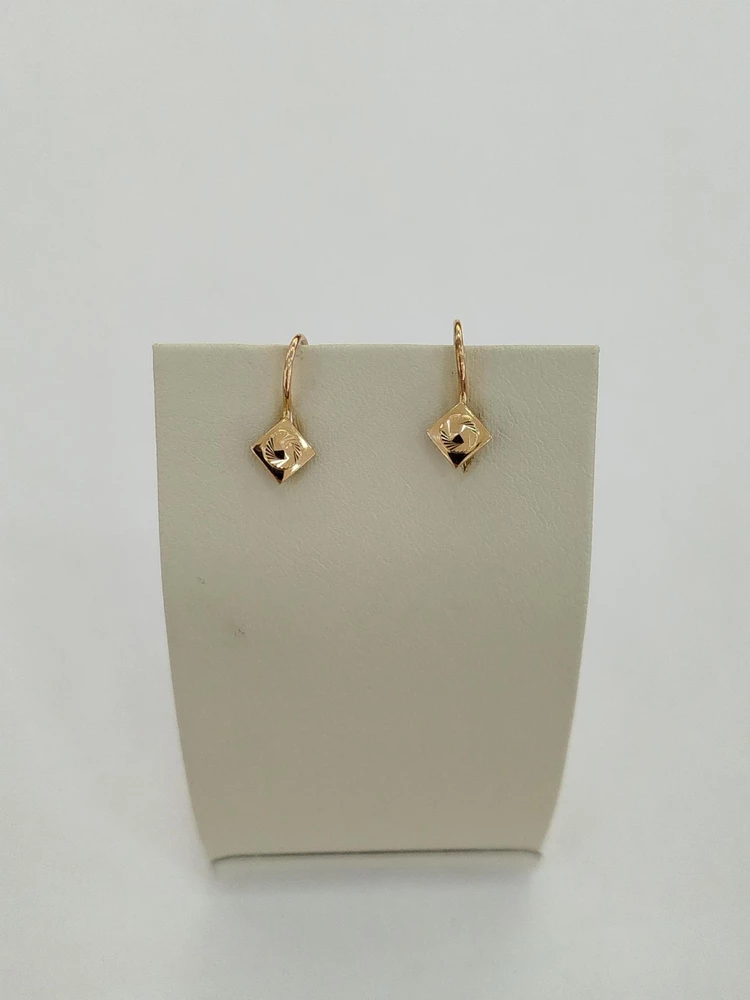 Серьги из красного золота 585 пробы