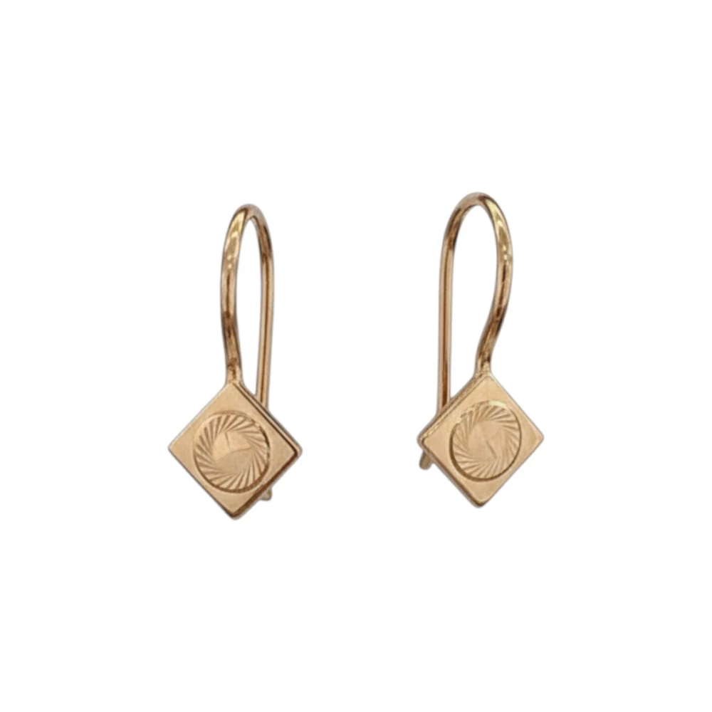 Серьги из красного золота 585 пробы