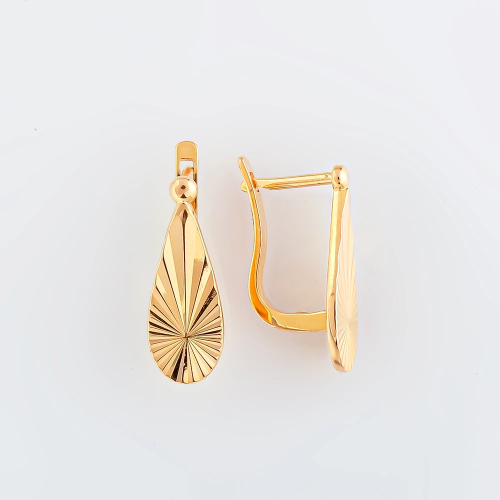 Серьги из красного золота 585 пробы