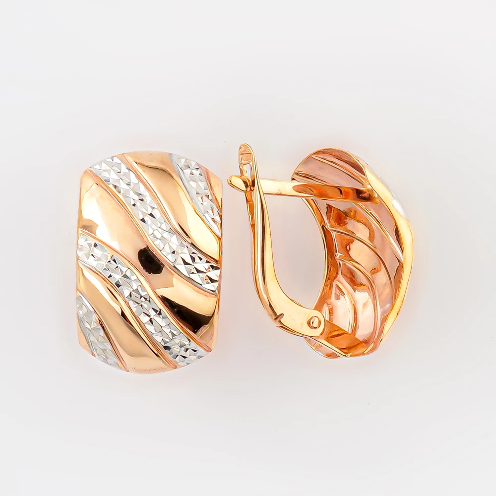 Серьги из красного золота 375 пробы