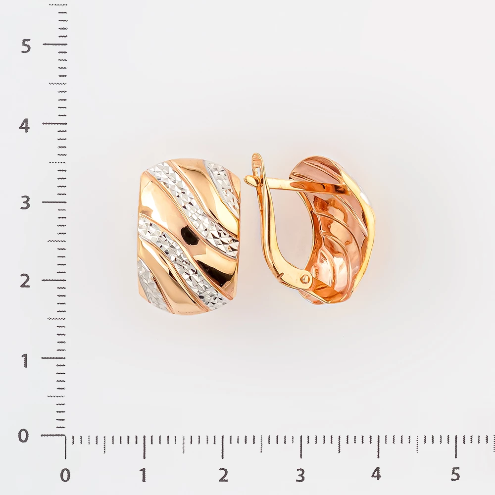 Серьги из красного золота 375 пробы