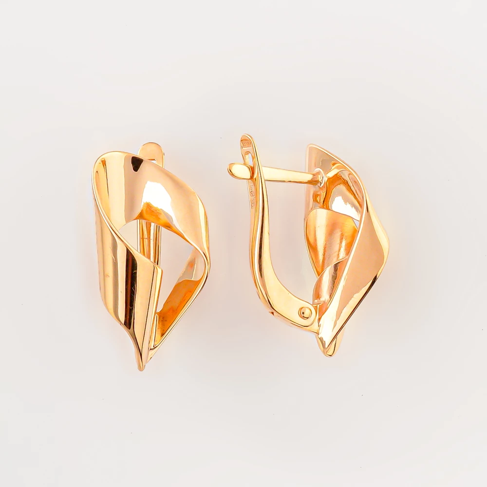 Серьги из красного золота 585 пробы