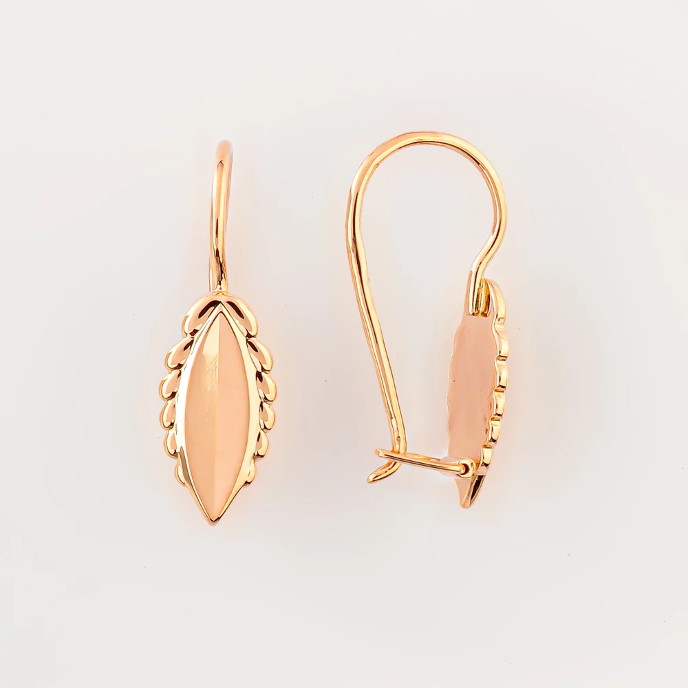 Серьги из красного золота 585 пробы
