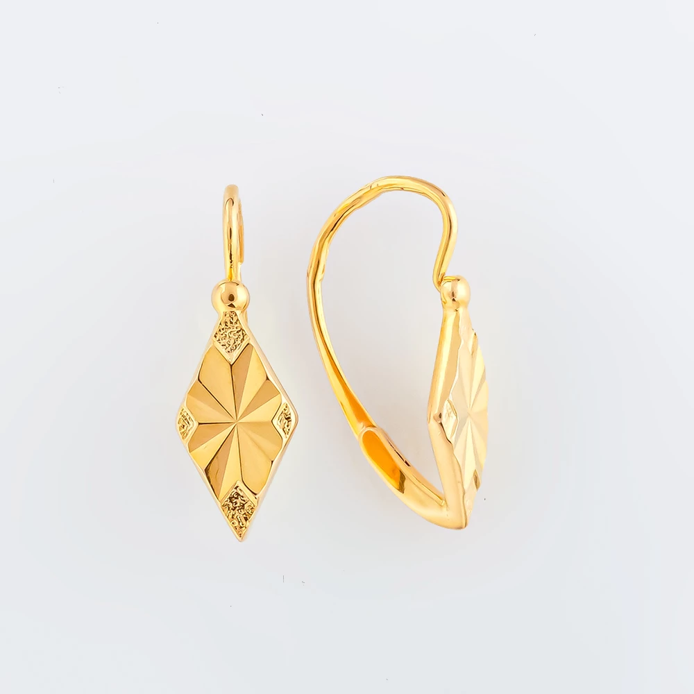 Серьги из красного золота 583 пробы
