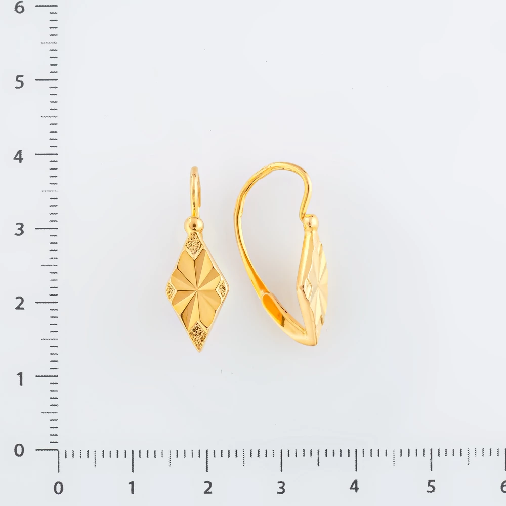 Серьги из красного золота 583 пробы