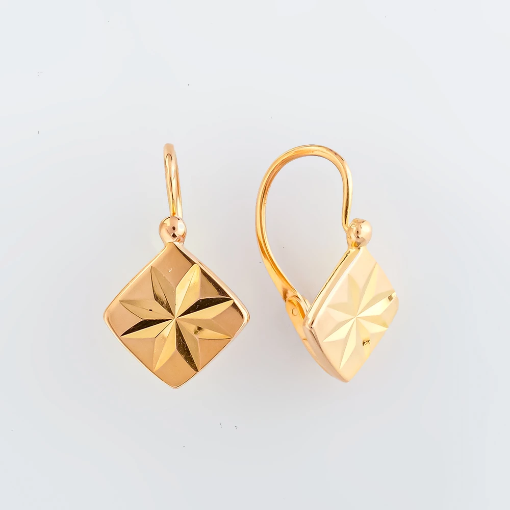 Серьги из красного золота 583 пробы