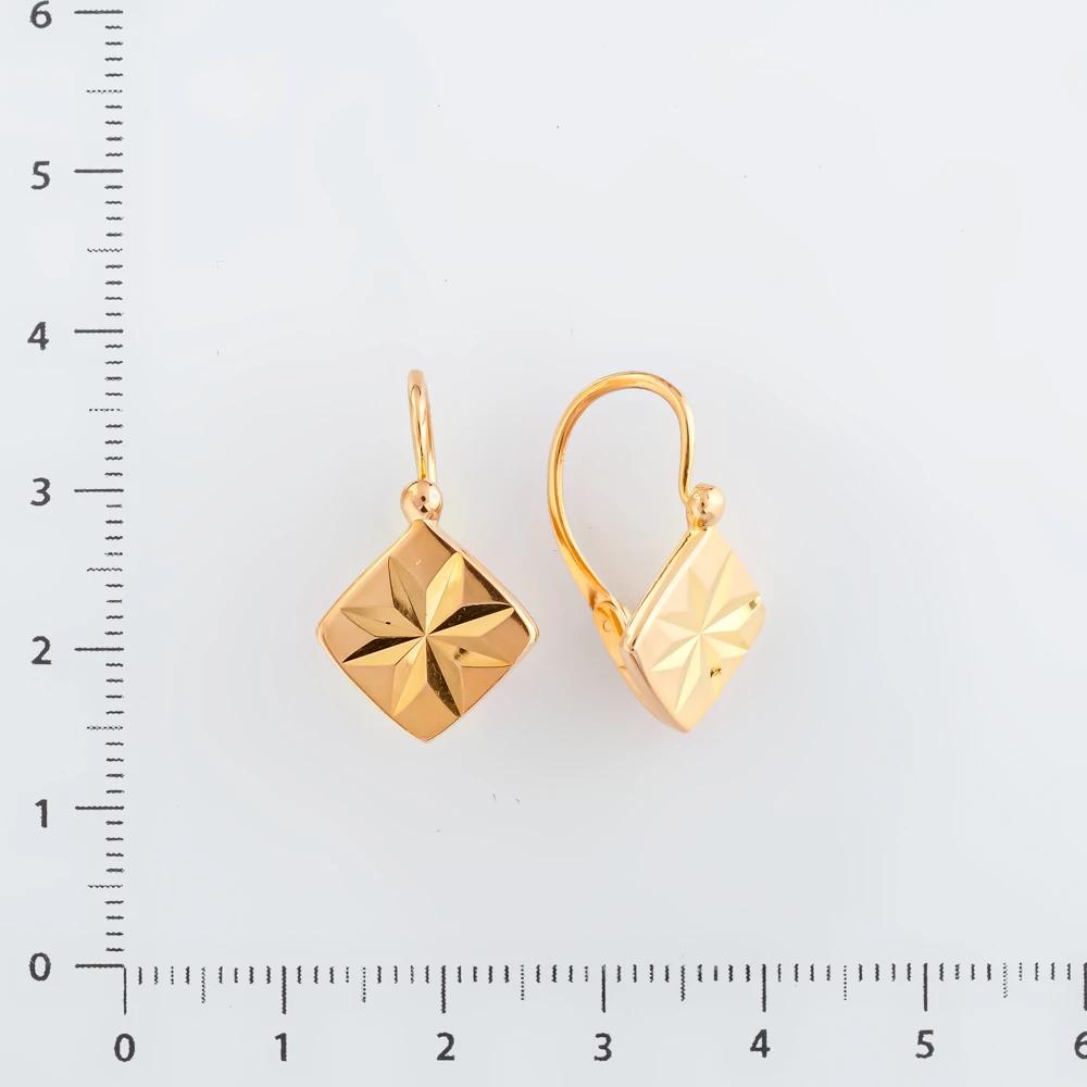 Серьги из красного золота 583 пробы