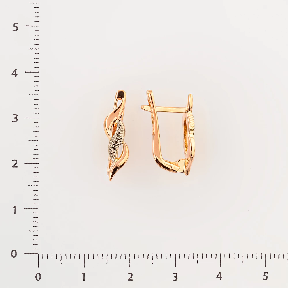 Серьги из красного золота 583 пробы