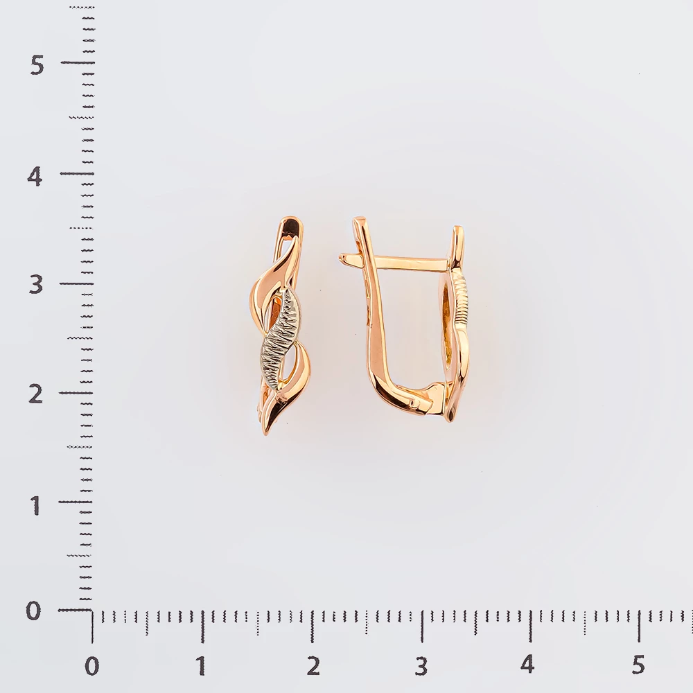 Серьги из красного золота 583 пробы