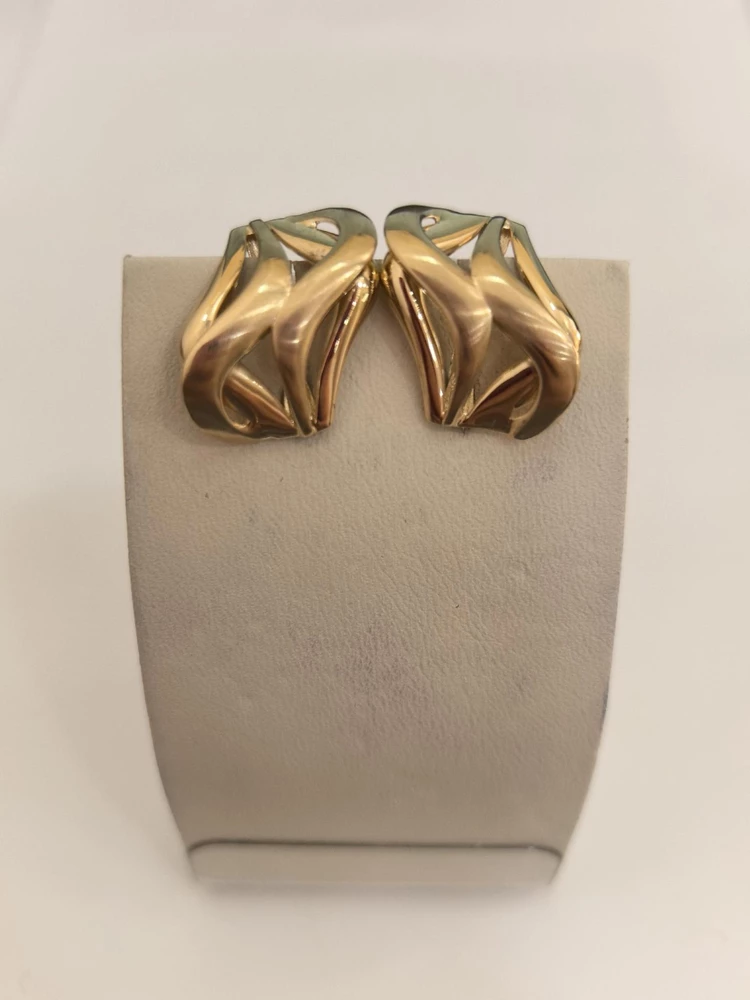 Серьги из желтого золота 585 пробы