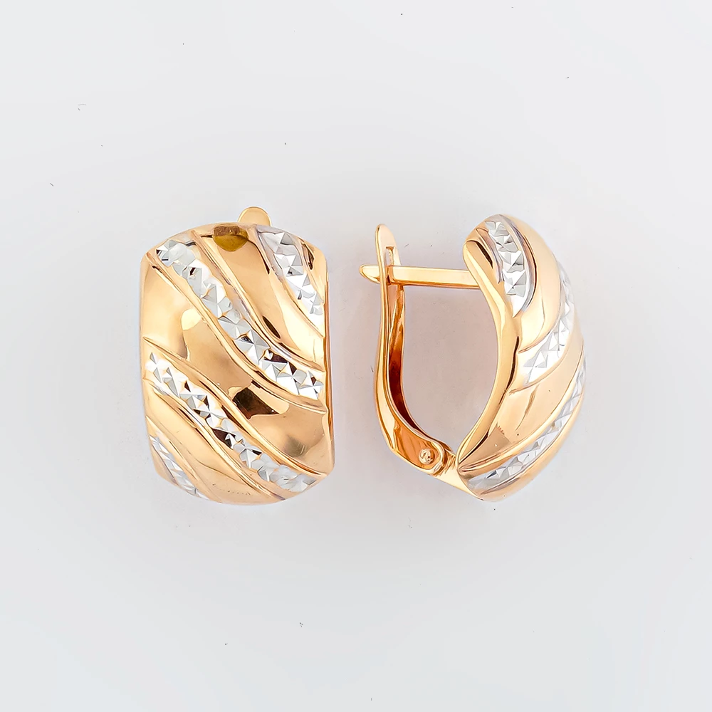Серьги из красного золота 375 пробы