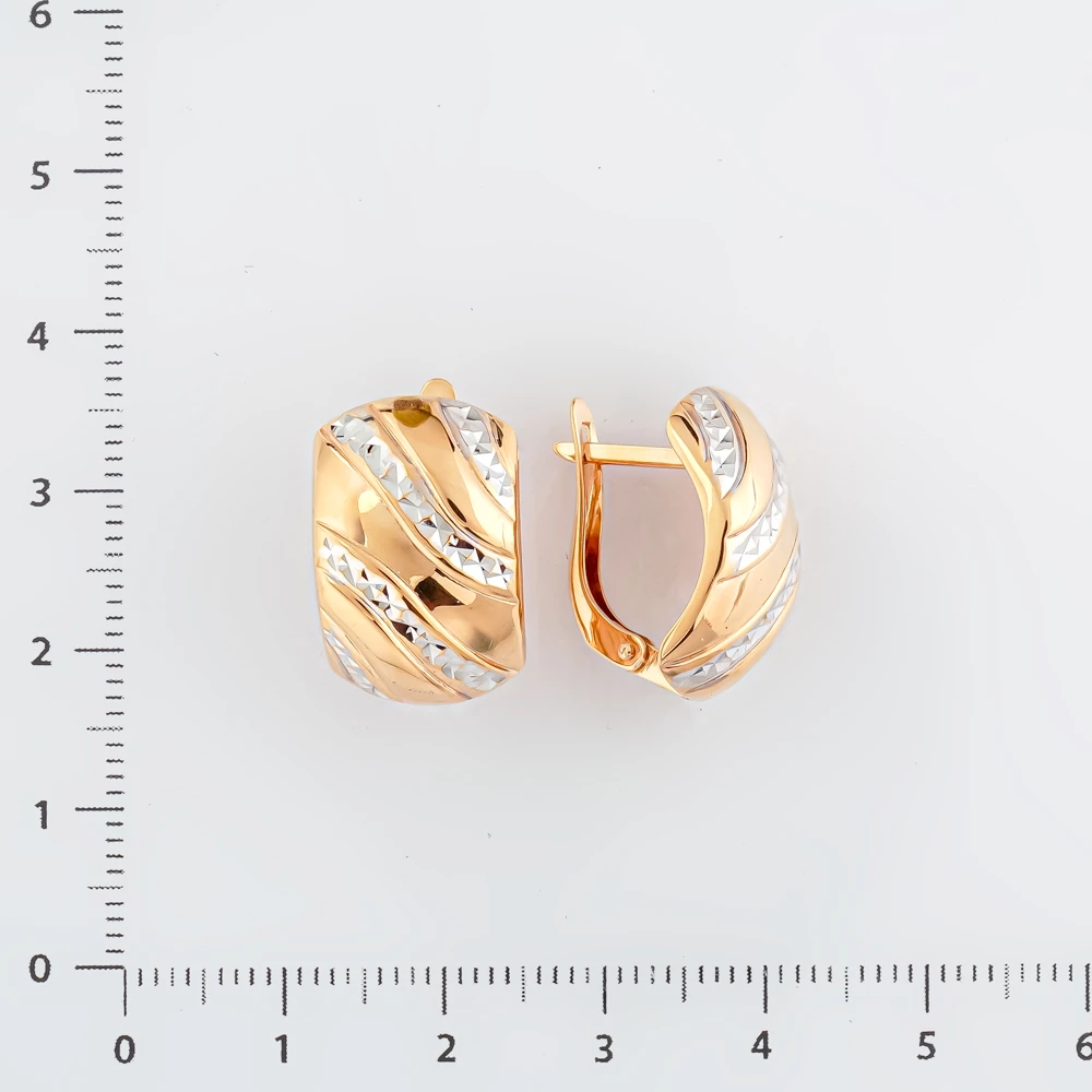 Серьги из красного золота 375 пробы