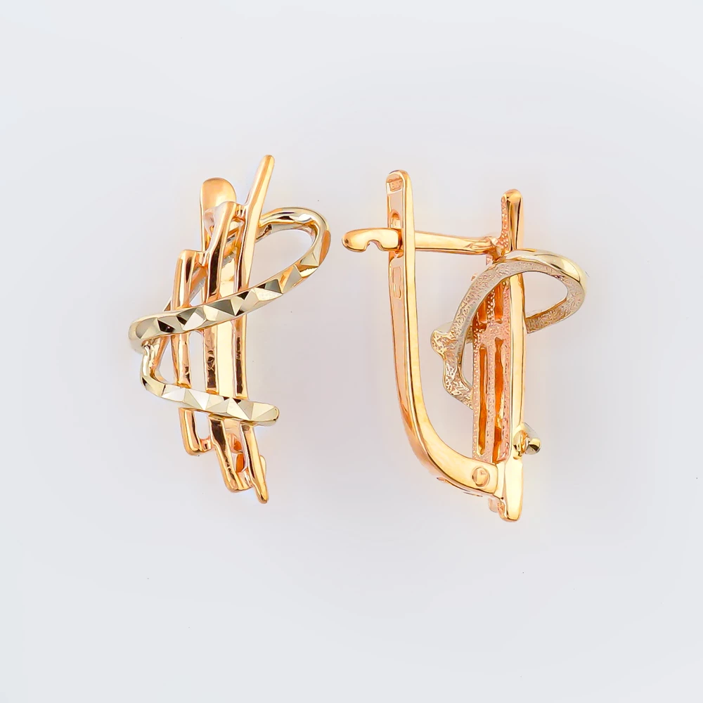 Серьги из красного золота 585 пробы