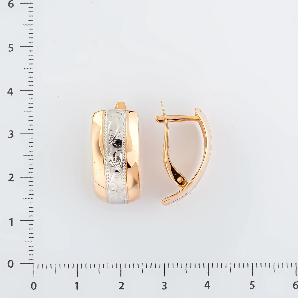 Серьги из красного золота 585 пробы