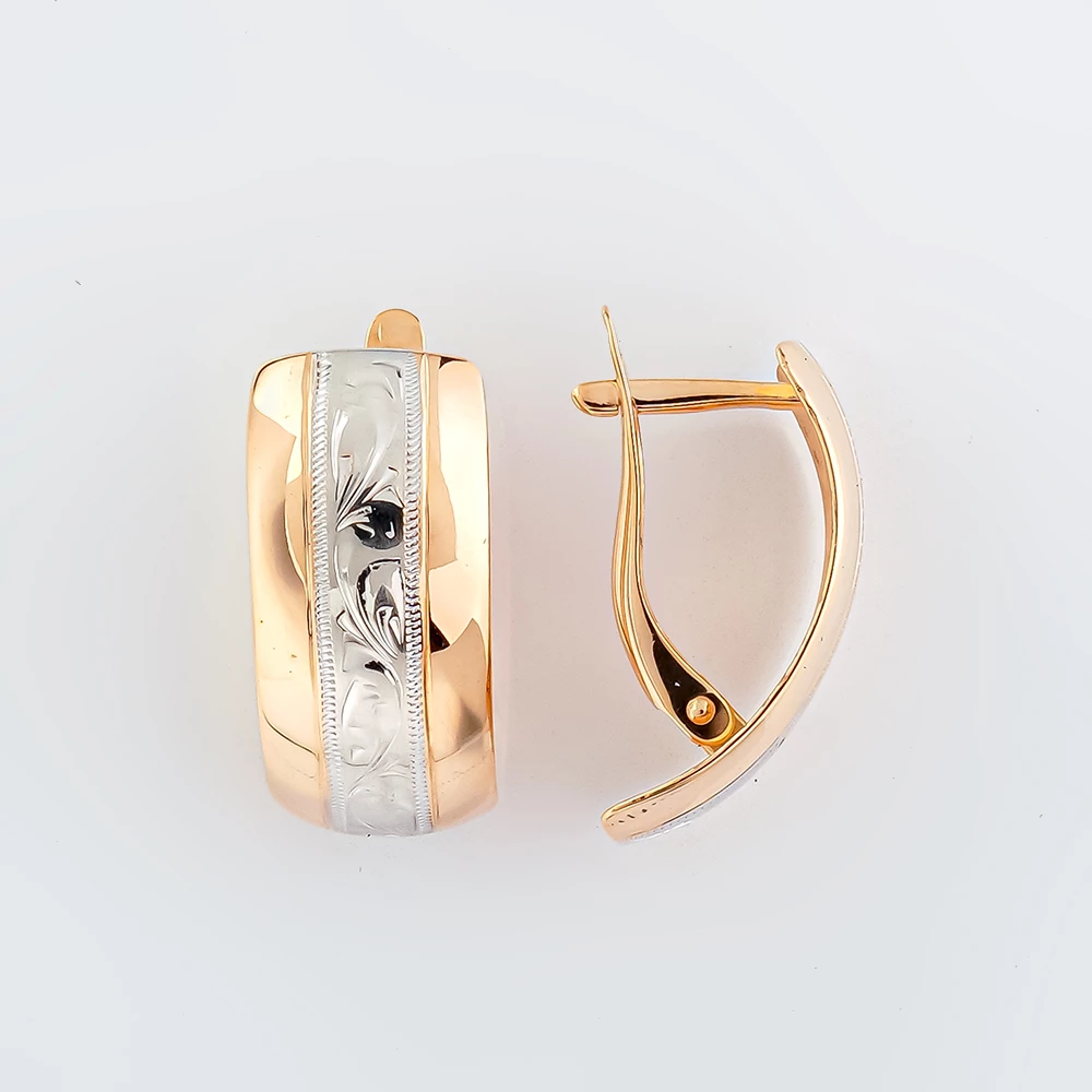 Серьги из красного золота 585 пробы