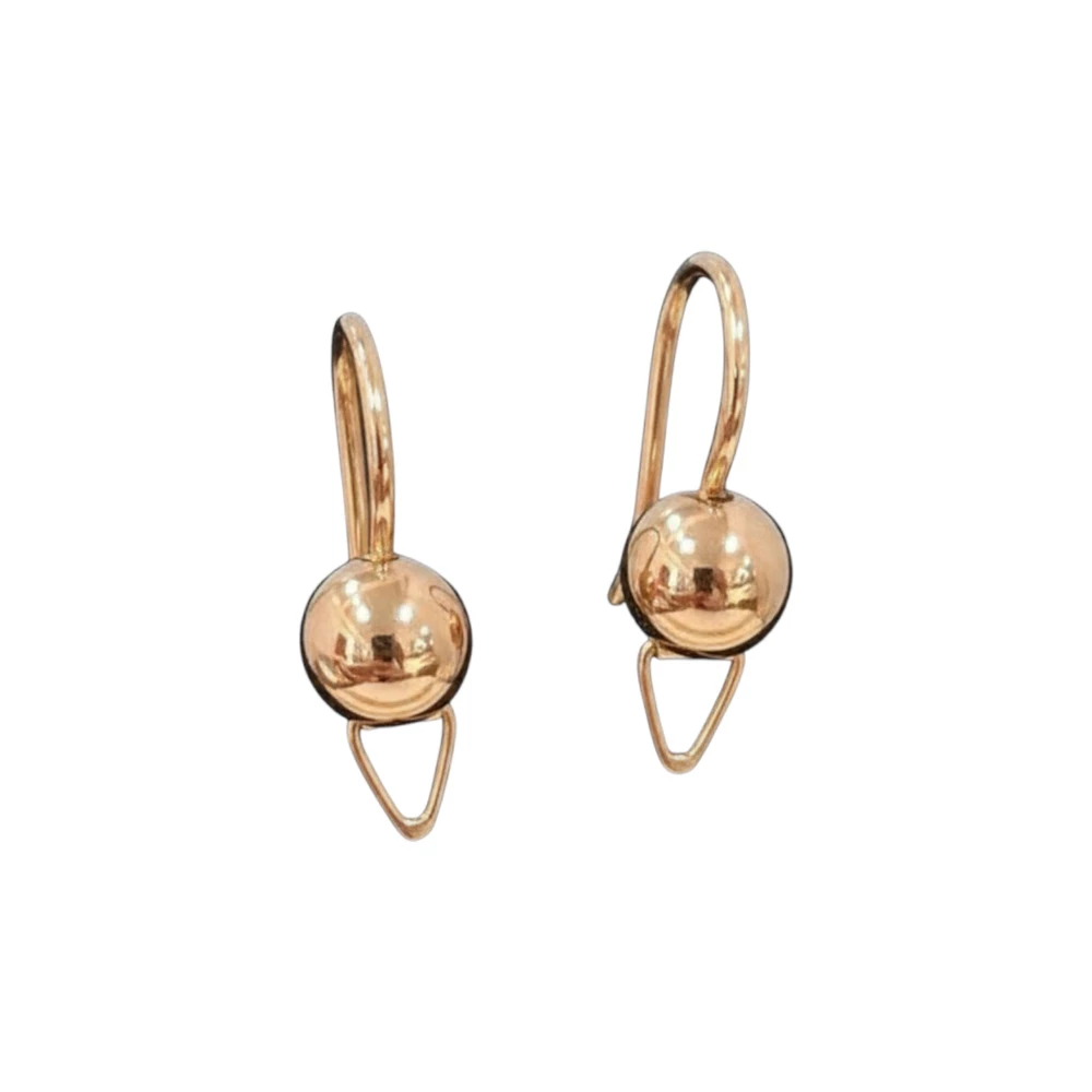 Серьги из красного золота 583 пробы